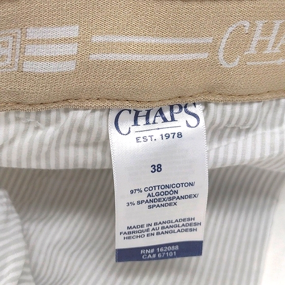 Chaps Men's Coastland Wash Flat Front Short - Picture 9 of 12